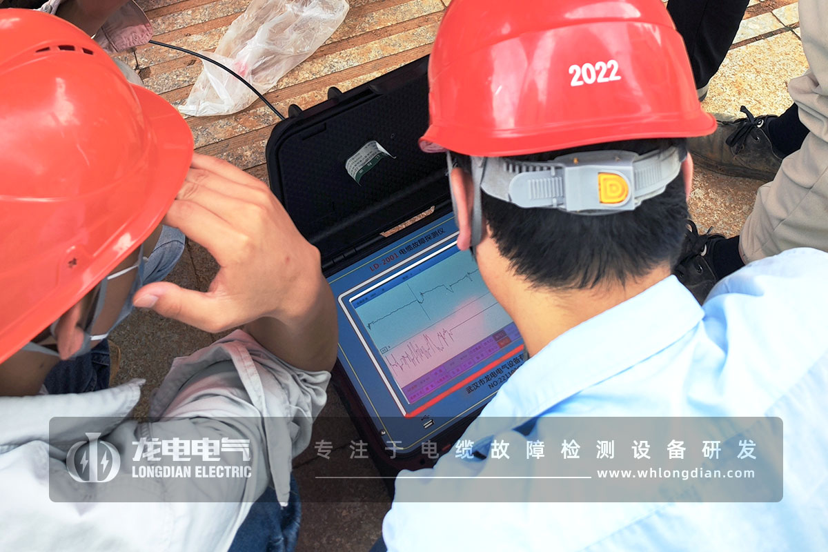 电缆故障检测现场